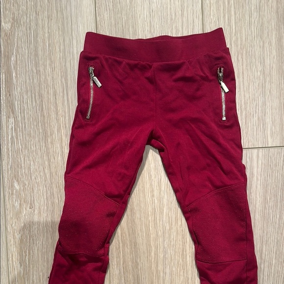 George Red Sweatpants with Elastic Waistband and Tapered Legs - Picture 2 of 5